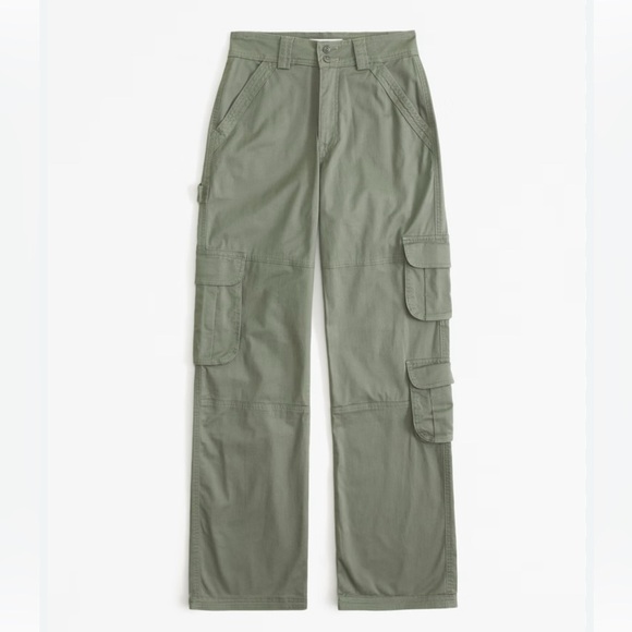 Abercrombie A&F Women’s Cargo Utility Gorpcore Granola Girl Streetwear Pants 4 - Picture 1 of 9